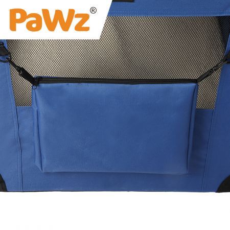 PaWz Pet Travel Carrier Kennel Folding Soft Sided Dog Crate For Car Cage Large M