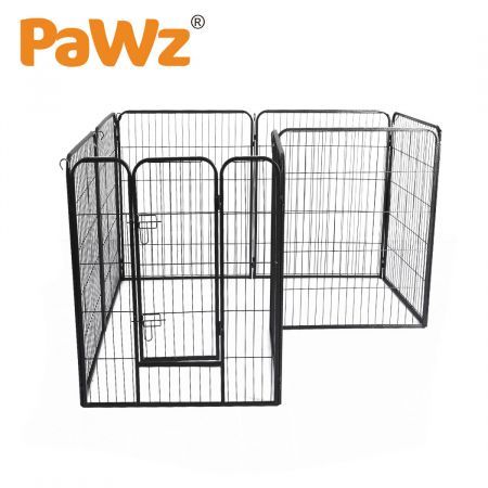 PaWz 8 Panel Pet Dog Playpen Puppy Exercise Cage Enclosure Fence Cat Play Pen 24''