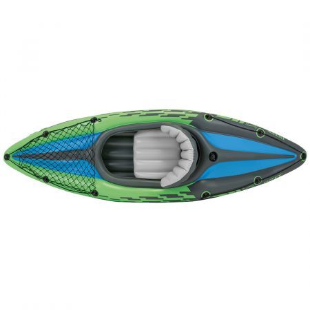 Intex Kayak Boat Inflatable K1 Sports Challenger 1 Seat Floating Oars River Lake