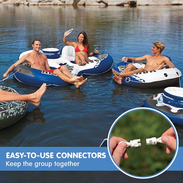 Intex 58837 River Run II Inflatable Water Tube with Ice Cooler