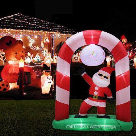 Stockholm Christmas Inflatables Airpower Santa Spinning 2.1m Red Green Blue