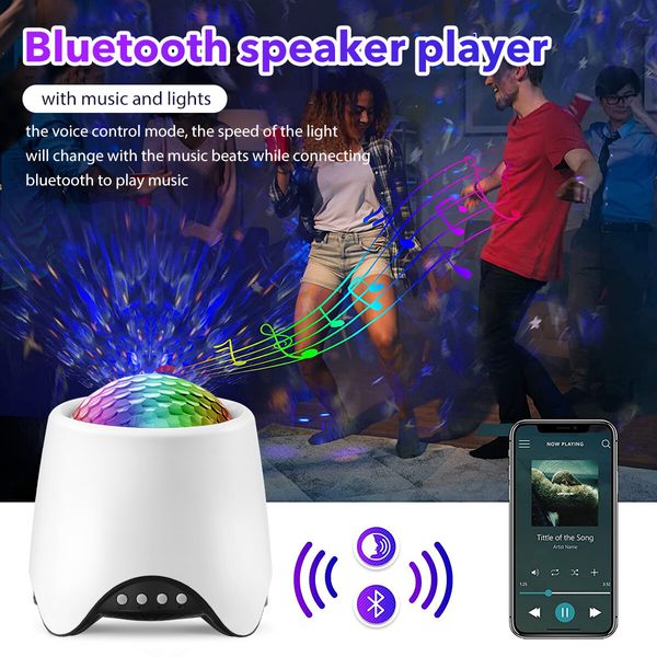 Nightlight Projector LED Lighting Galaxy Lamp Starry Light White Noise Machine Birthday Decoration Party Supply