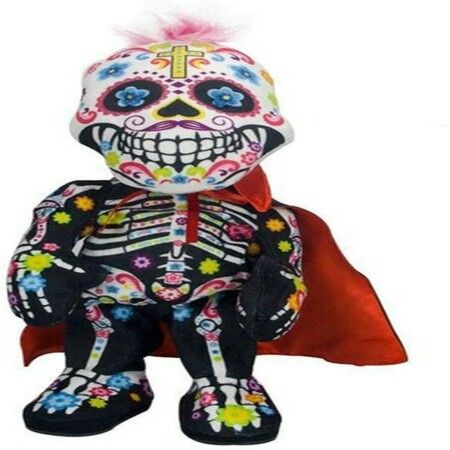 Halloween Ghost Money Control Skeleton Skull Bones Electric Ghost Plush Toys Doll Color Ramdon