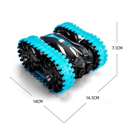 2022 Amphibious Remote Control Road Truck Stunt Car Waterproof RC Car for Birthday Christmas Gifts Water Beach Pool Toy Orange