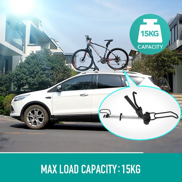 Roof Bike Rack for Car Bicycle Storage Carrier for 1 Bike with Double Lock 