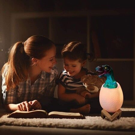 3D Night Light Dinosaur Remote Pat Touch Control 16 Colors