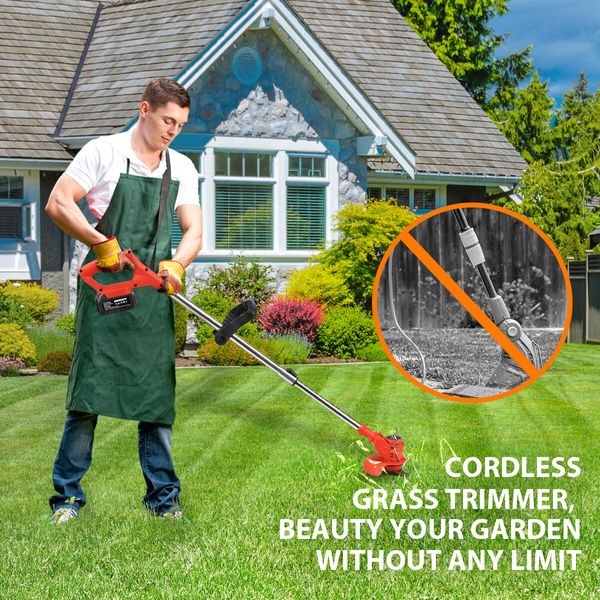 Whipper Snipper Electric Strimmer Cordless Grass Trimmer Garden Tool Portable 60 Min