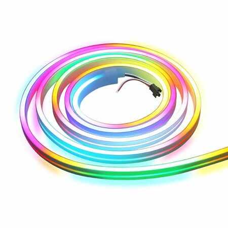 5m 108LED RGB Silicone Neon Rope Light Multi-Color Changing RC WiFi Bluetooth Phone App Control