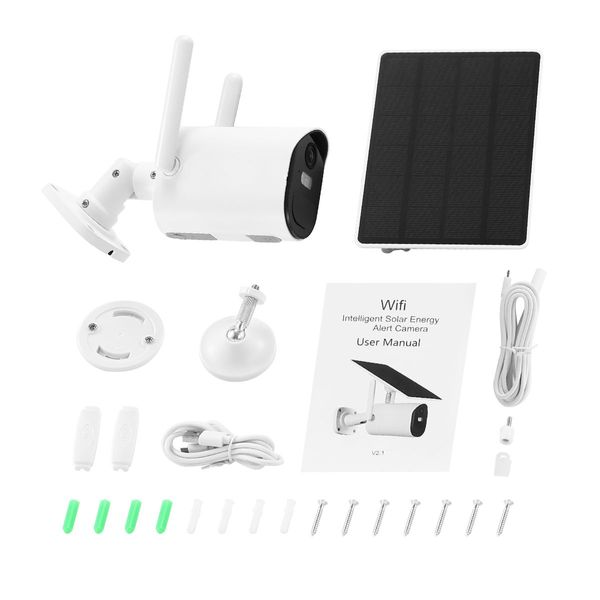 Anisee WIFI Camera CCTV Installation Solar Powered Surveillance Hom x4e Security System