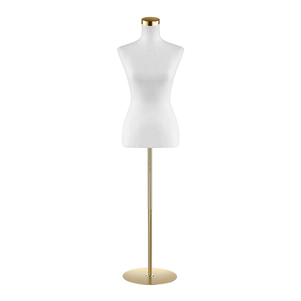 Female Mannequin Torso Display Stand Manikin Dress Form Dressmakers Sewing Fashion Tripod Base 133-180CM White