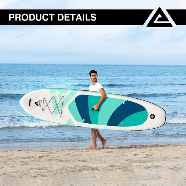 Inflatable Stand Up Paddle Board SUP Surfboard Paddleboard with Paddle Backpack Leash Pump