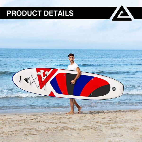 Stand Up Paddle Board Inflatable SUP Surfboard Paddleboarding with Paddle Backpack Leash Pump 