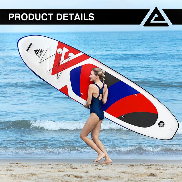 Stand Up Paddle Board Inflatable SUP Surfboard Paddleboarding with Paddle Backpack Leash Pump 