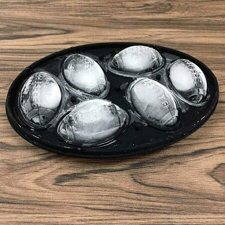 3D Rugby Rule Football ice mold cubes