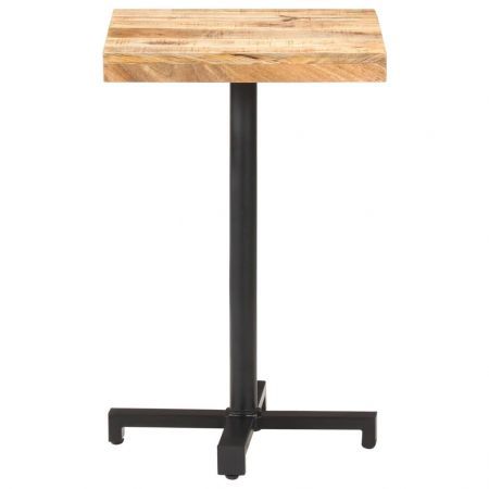 Bistro Table Square 50x50x75 cm Rough Mango Wood