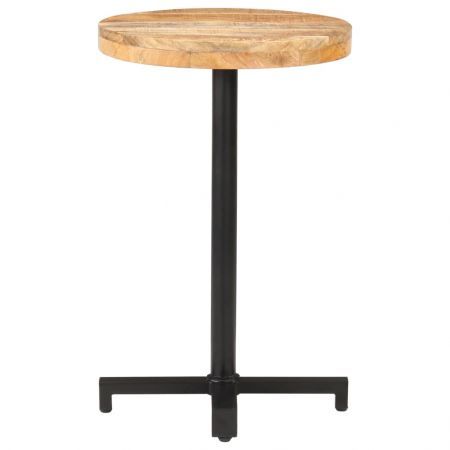 vidaXL Bistro Table Round diameter 50x75 cm Rough Mango Wood