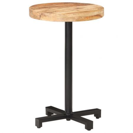 vidaXL Bistro Table Round diameter 50x75 cm Rough Mango Wood