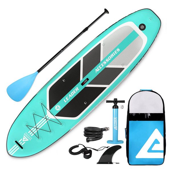 Stand Up Paddle Board Paddleboarding SUP Inflatable Surfboard with Paddle Backpack Leash Pump