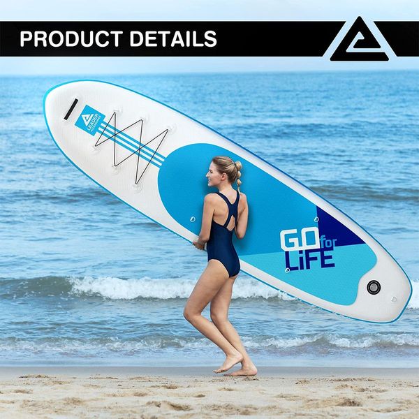 Stand Up Paddle Board SUP Paddleboarding Inflatable Surfboard with Paddle Leash Backpack Pump