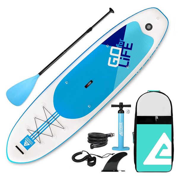 Stand Up Paddle Board SUP Paddleboarding Inflatable Surfboard with Paddle Leash Backpack Pump