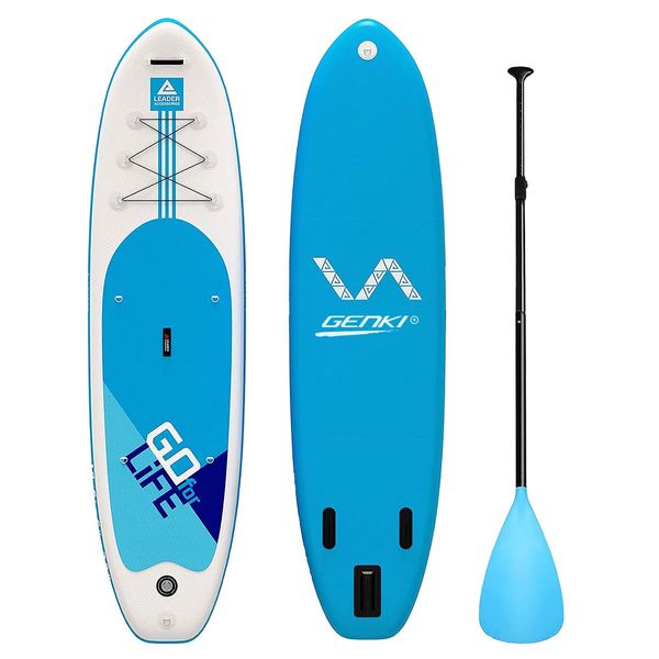 Stand Up Paddle Board SUP Paddleboarding Inflatable Surfboard with Paddle Leash Backpack Pump