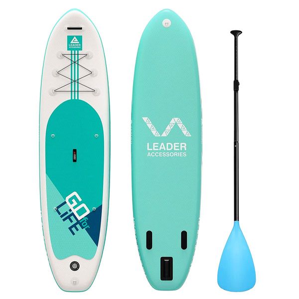 Inflatable Stand Up Paddle Board SUP Paddleboard Surfboard with Paddle Pump Leash Backpack