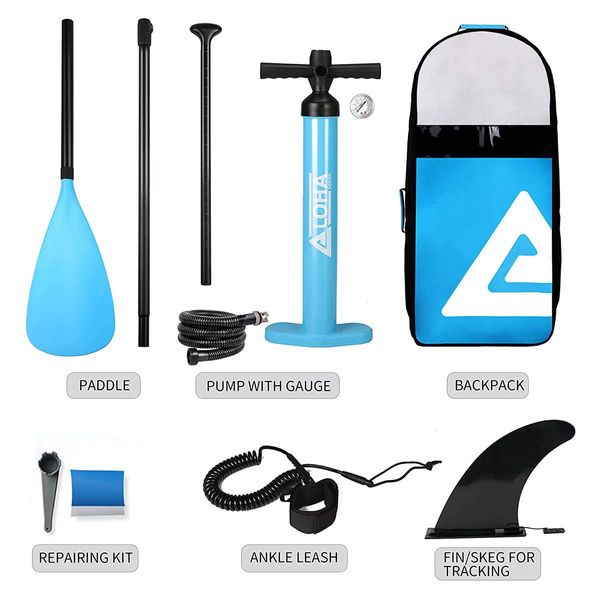 Stand Up Paddle Board SUP Paddleboard Inflatable Surfboard with Paddle Pump Leash  