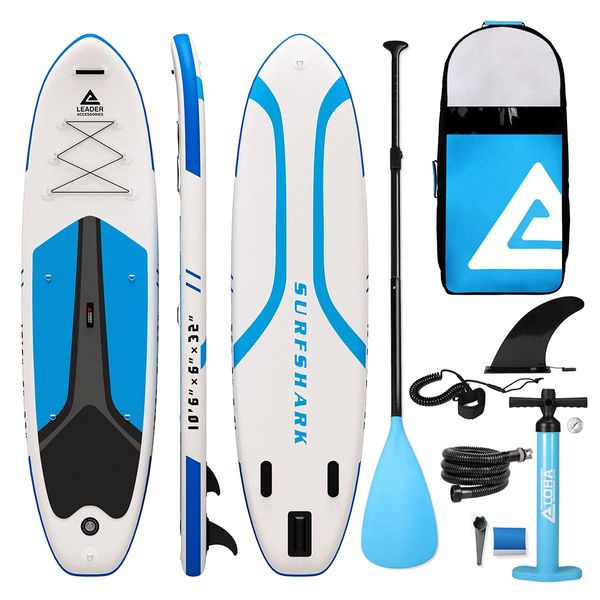 Stand Up Paddle Board SUP Paddleboard Inflatable Surfboard with Paddle Pump Leash  