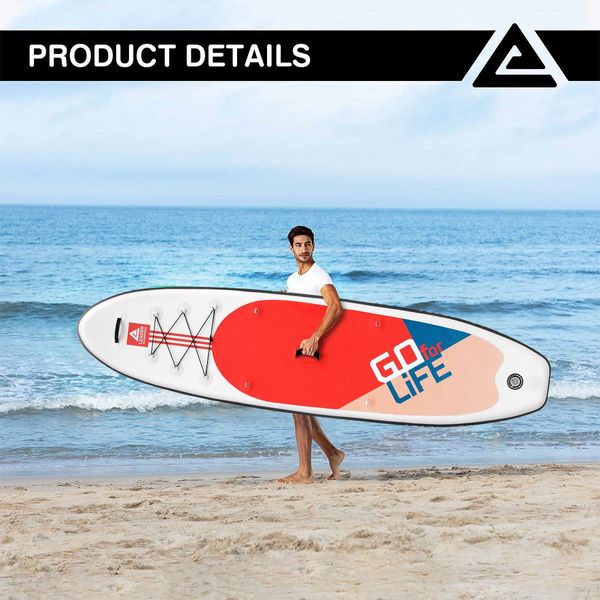 Inflatable Stand Up Paddle Board Paddleboarding SUP Surfboard with Paddle Backpack Leash Pump