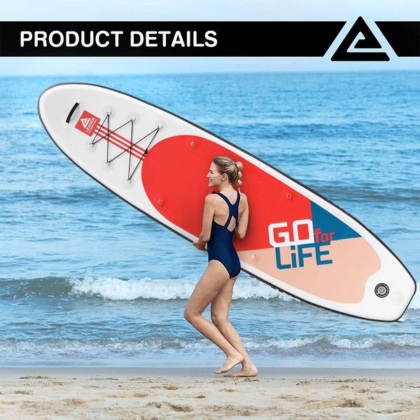 Inflatable Stand Up Paddle Board Paddleboarding SUP Surfboard with Paddle Backpack Leash Pump