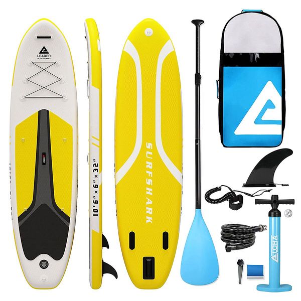 Stand Up Paddle Board Inflatable SUP Surfboard with Paddle Backpack Leash Pump