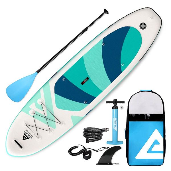 Inflatable Stand Up Paddle Board SUP Surfboard Paddleboard with Paddle Backpack Leash Pump