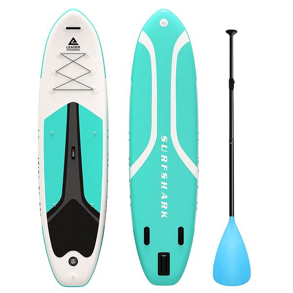 Stand Up Paddle Board SUP Inflatable Paddleboard with Paddle Backpack Leash Pump 