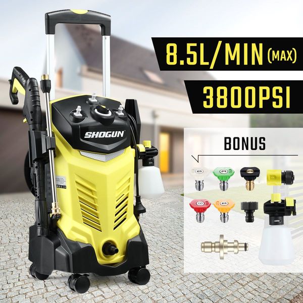 Powerful 3800Psi High Pressure Washer Cleaner For Building Vehicle Concrete Floor, Etc.