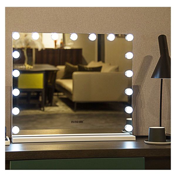 Frameless Lighted Flawless Makeup Hollywood Mirror For Grooming/Dressing  Bright Adjusttable