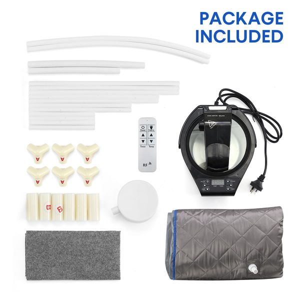 Portable Home Steam Sauna Spa Set W/3L Uv Automized Sterilization Steam Pot, 9 Temp Control+Chair