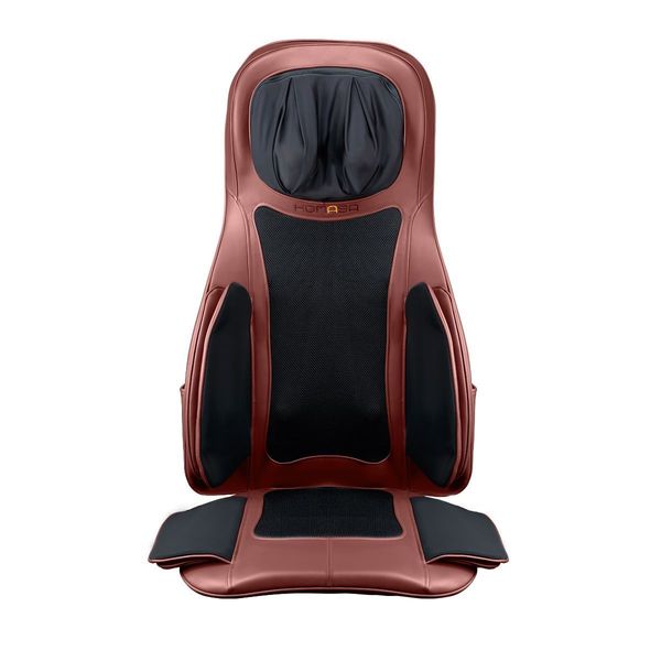 16 Nodes Neck Back Air & Shiatsu Massage Cushion Car Seat Massager-Red