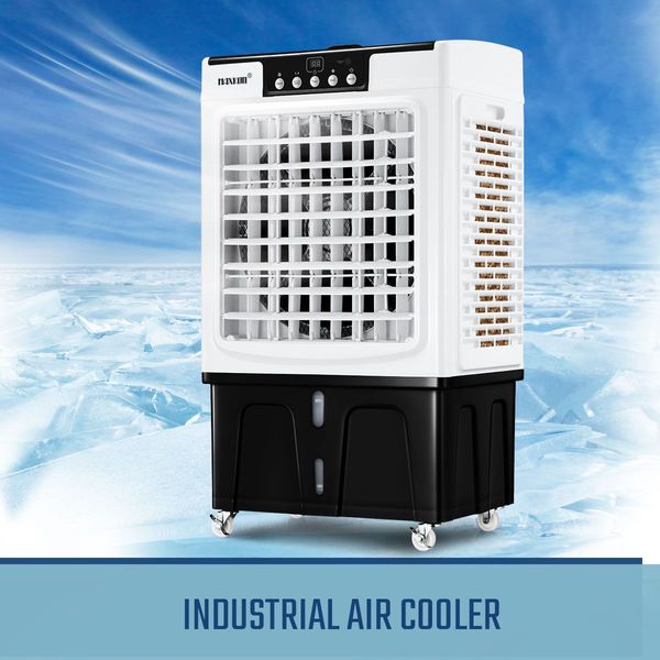 Portable Energy Saving 45L Evaporative Air Cooler Conditioner Humidifier Wide Angle Air Supply