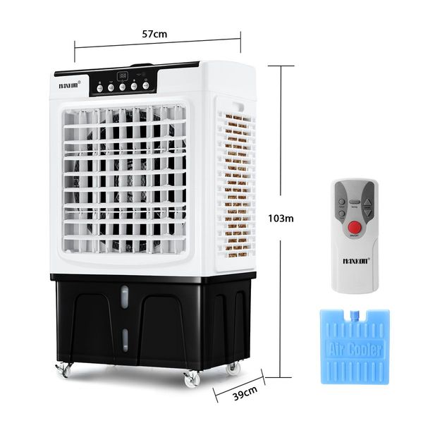 Portable Energy Saving 45L Evaporative Air Cooler Conditioner Humidifier Wide Angle Air Supply