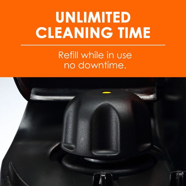 Remove Tough Dirt 2000W Strong Steam Cleaner W/Multi Nozzles For Floor,Window,Glass,Cloth-Black