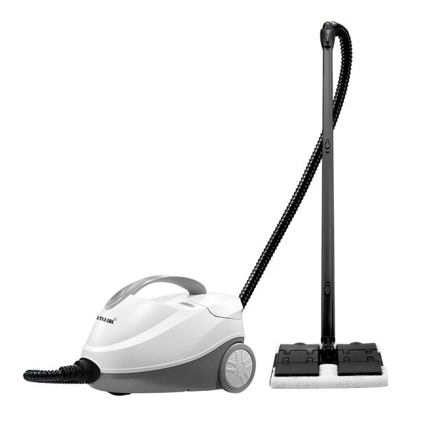 Remove Tough Dirt 2000W Strong Steam Cleaner W/Multi Nozzles For Floor,Window,Glass,Cloth-White