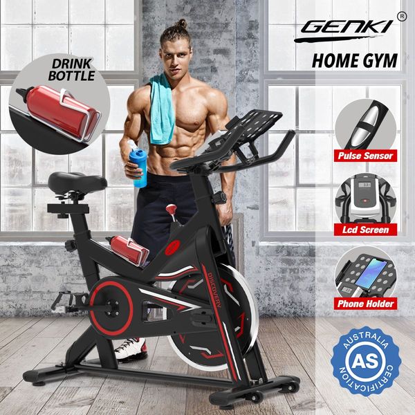 Belt Driven Quiet&Smooth Run Exercise Bike Indoor Cycling W/Adjustable Resistance,4 Riding Modes