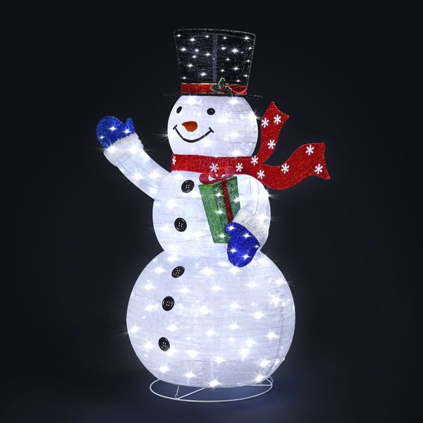 LED Snowman Outdoor Christmas Light Xmas Fairy Decoration 180cm Tall