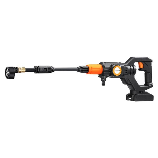 20V 2Ah Cordless Powerful Pressure Washer W/Extend Pole Quickly Remove Dirt For Hard-To-Reach Corner