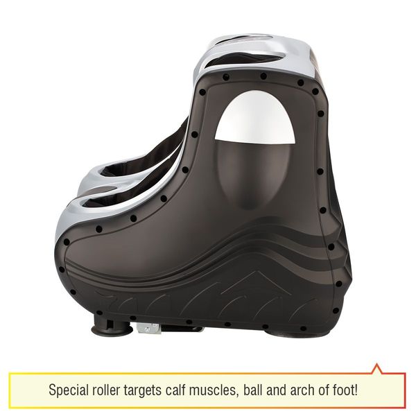 Deep Kneading Heated Calf Foot Massager W/3 Intensity Finger Like Press,Rub,Push,Pinch