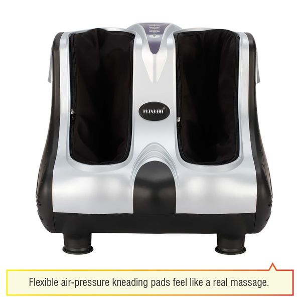 Deep Kneading Heated Calf Foot Massager W/3 Intensity Finger Like Press,Rub,Push,Pinch