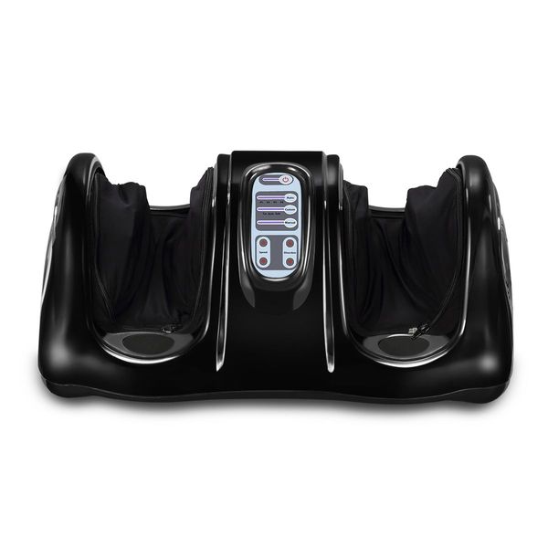 Portable Foot Calf Ankle Kneading Massager Machine W/Adjustable Pressure Speed-Black