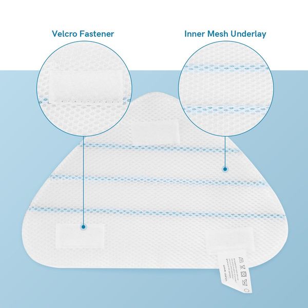 5 Pcs Steam Mop Pads Replacement-High Quality Microfiber Material,Strong Absorption Anti Fade