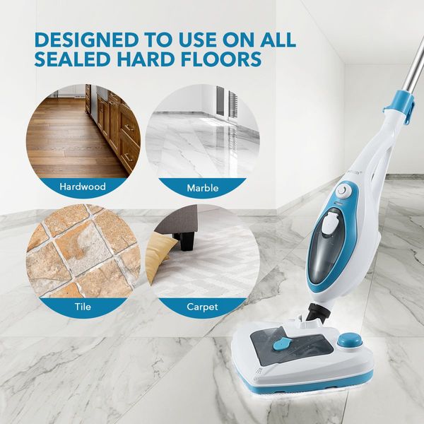 5 Pcs Steam Mop Pads Replacement-High Quality Microfiber Material,Strong Absorption Anti Fade