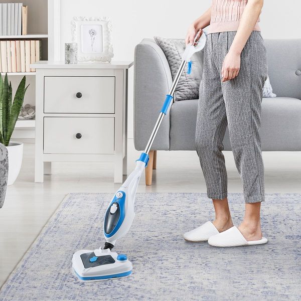 Only 30S Heat-Time Steam Mop Cleaner W/Multi Nozzles Effectively Kill Bed Bugs,Dust Mites Germs